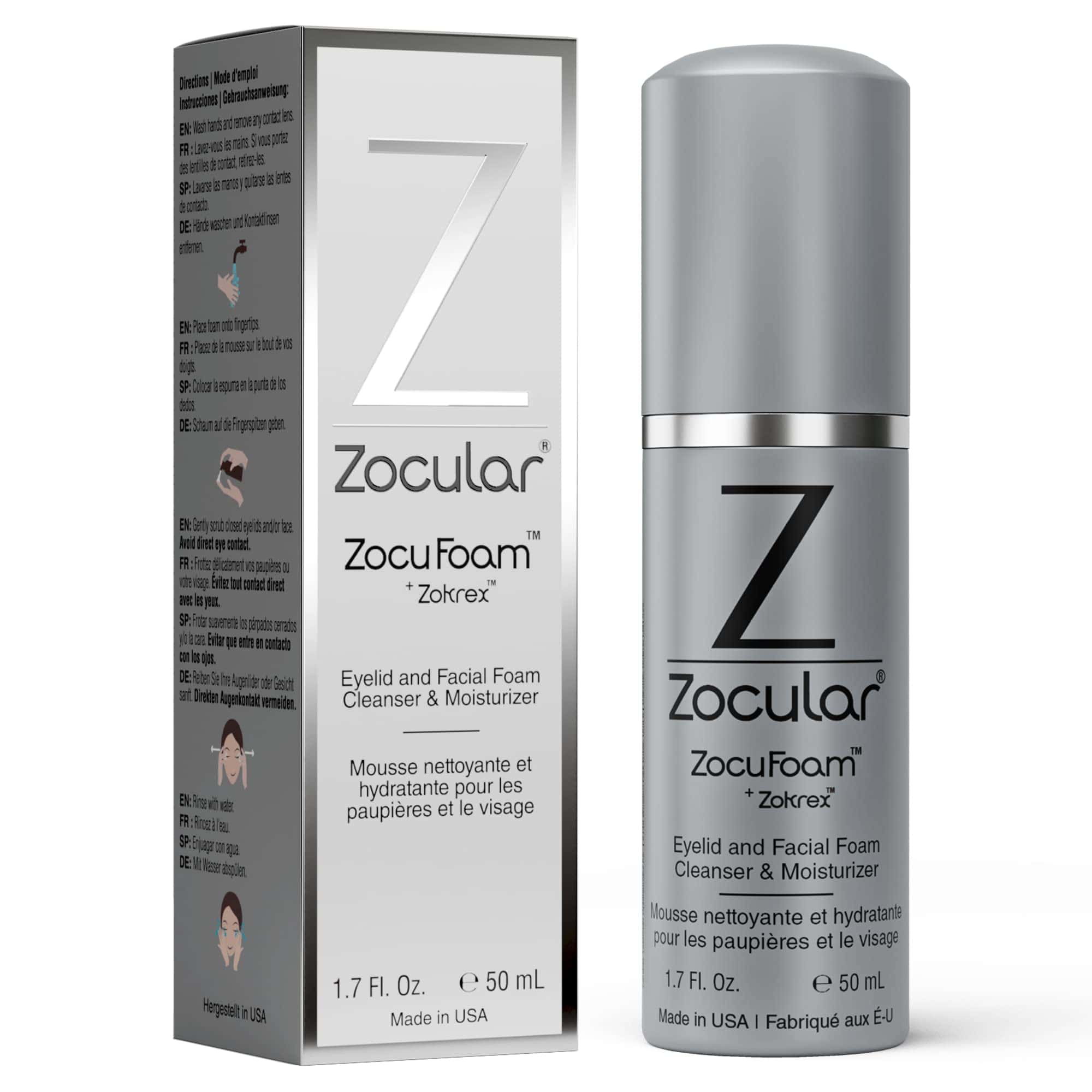Limpiador de párpados Zocular ZocuFoam - Exfoliante