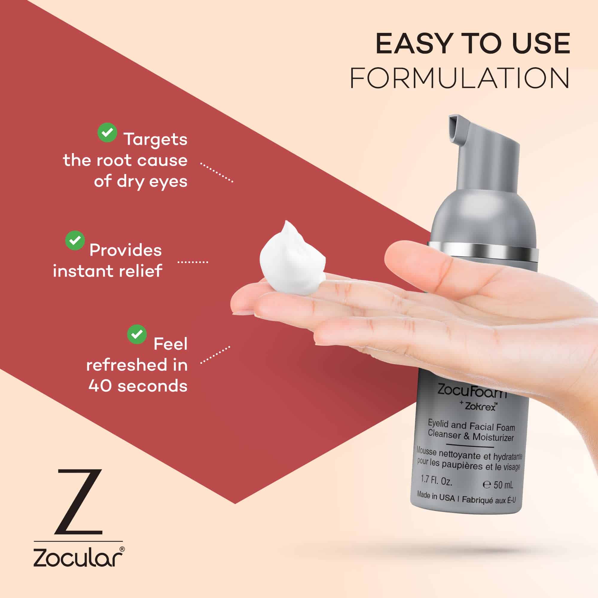 Limpiador de párpados Zocular ZocuFoam - Exfoliante - Imagen 7
