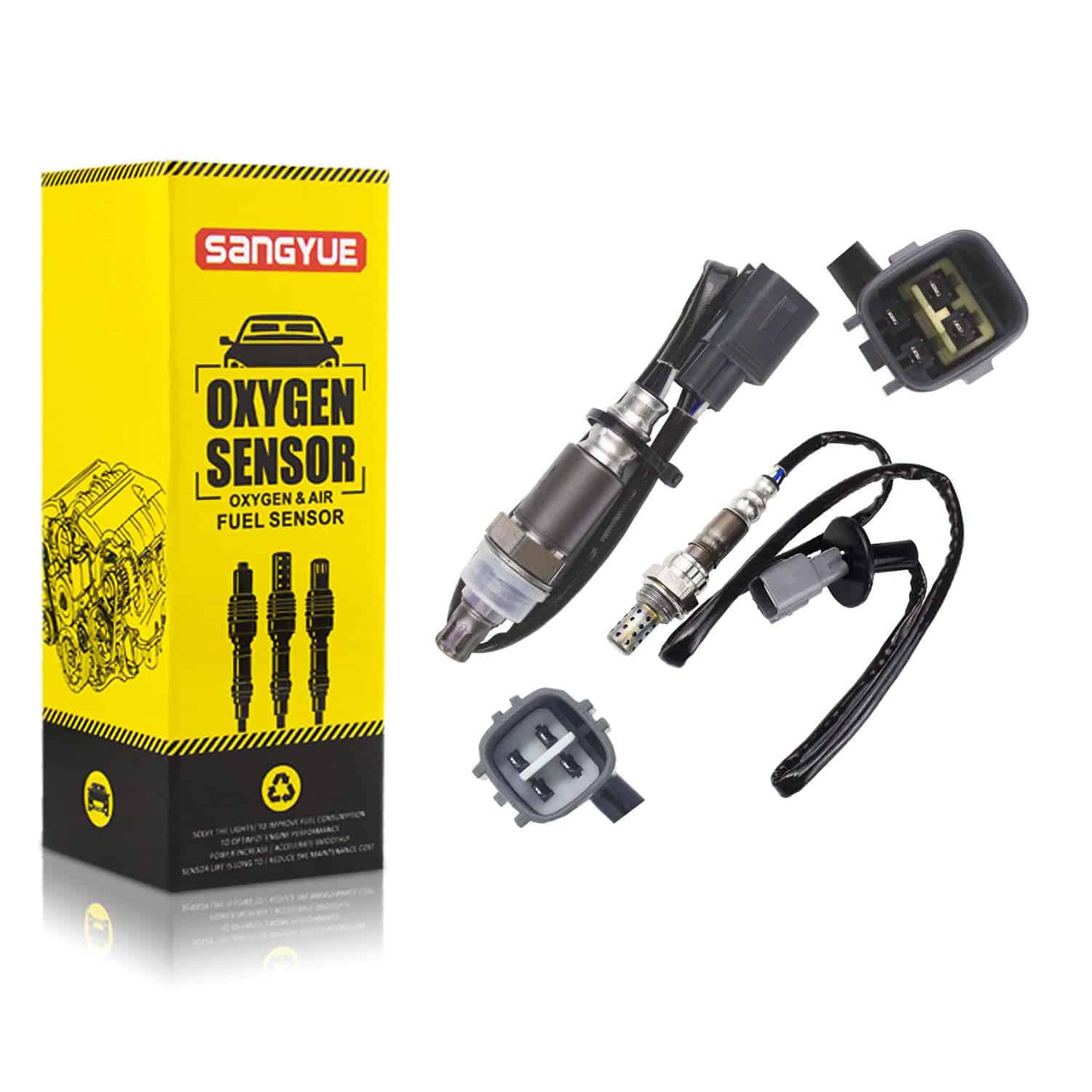 Sangyue 2PCS Sensor de Oxígeno O2 1 y 2 para Toyota Corolla