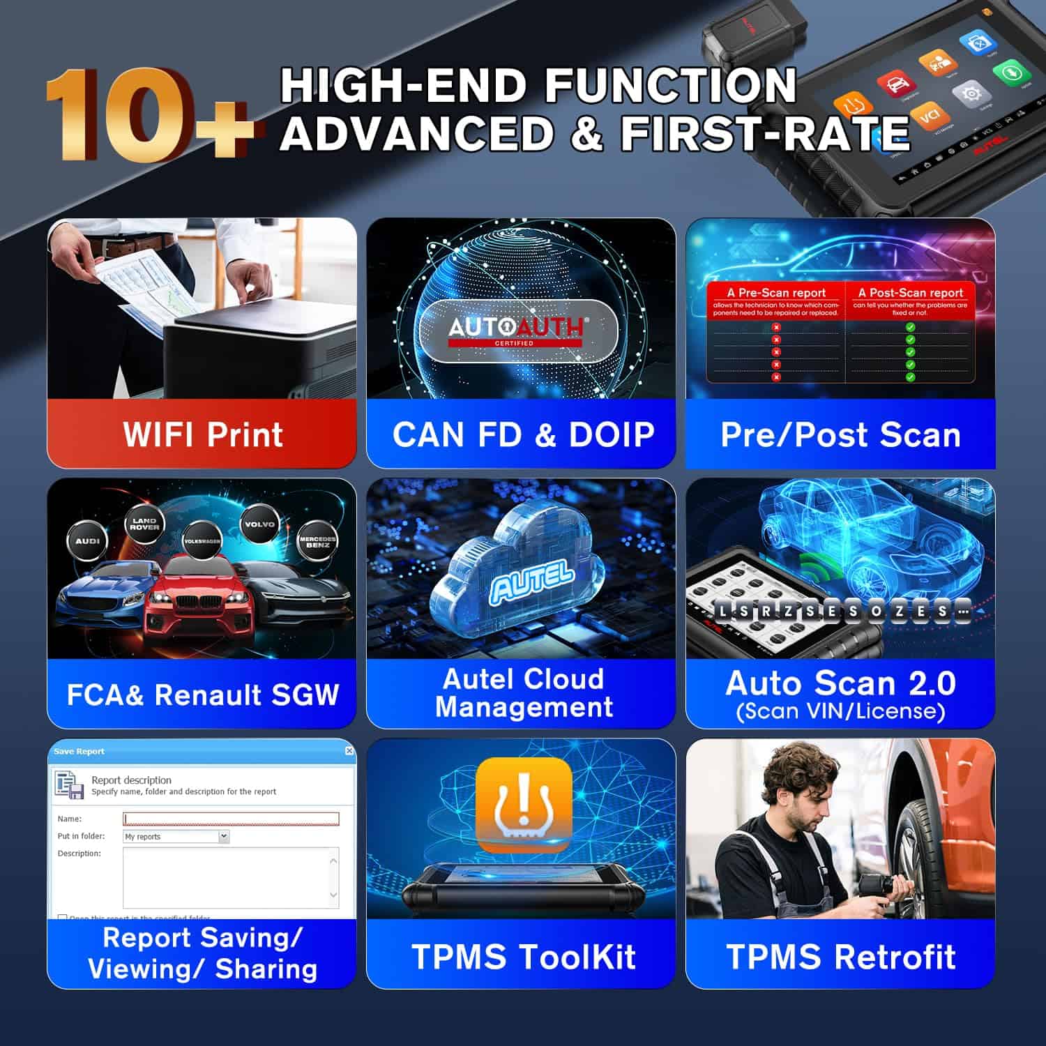 Autel MaxiTPMS TS900, 2025 Nuevo de MK900TS MS906TS TS608 - Imagen 9