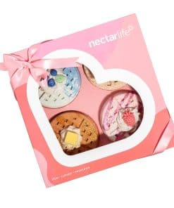 Set de regalo de bombas de baño en forma de waffle, bomba