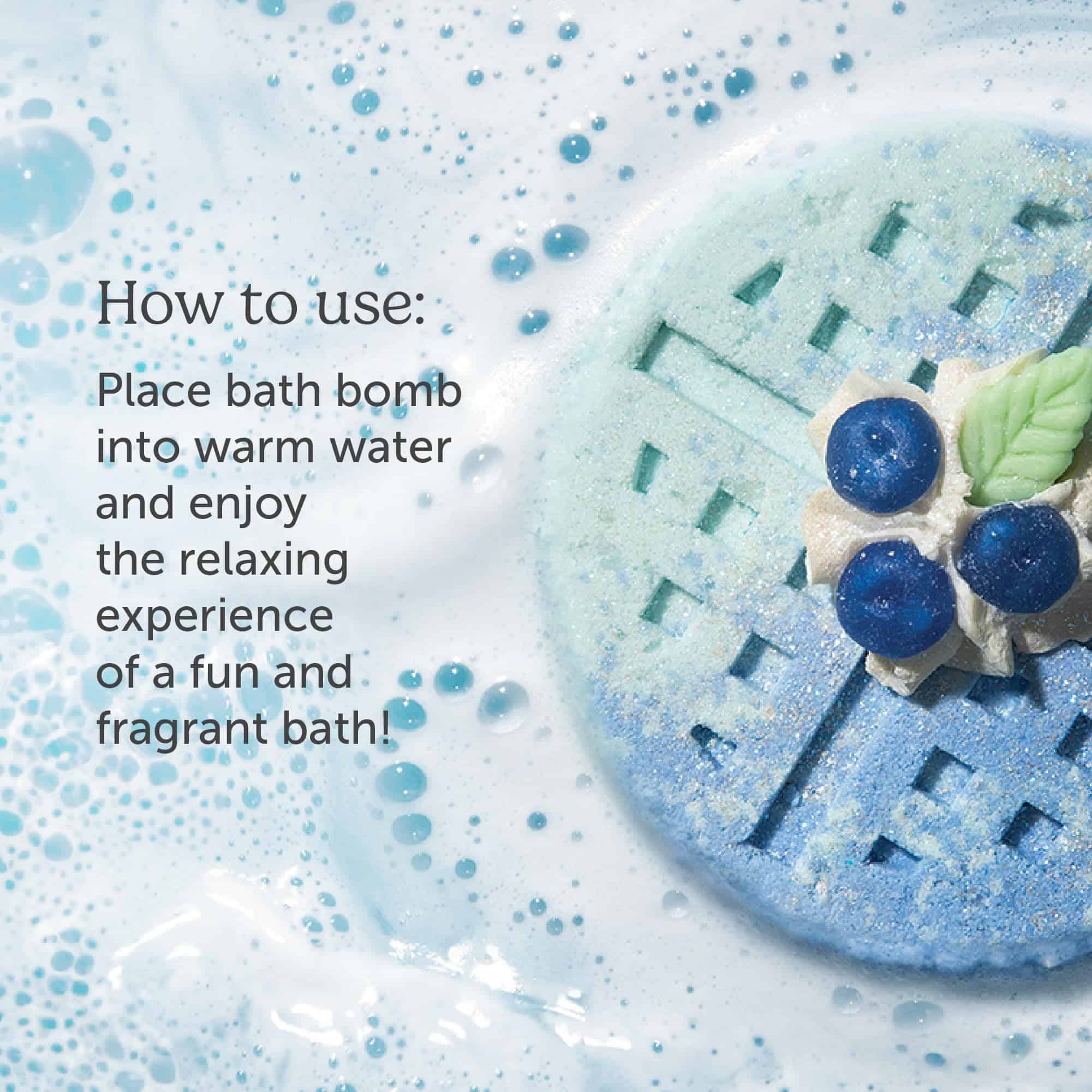 Set de regalo de bombas de baño en forma de waffle, bomba - Imagen 7