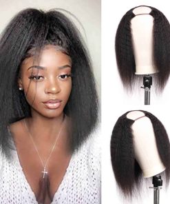 Pelucas U Part de Cabello Humano Kinky Straight Huarisi