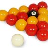 Juego de Bolas de Billar Estándar Rojas y Amarillas East