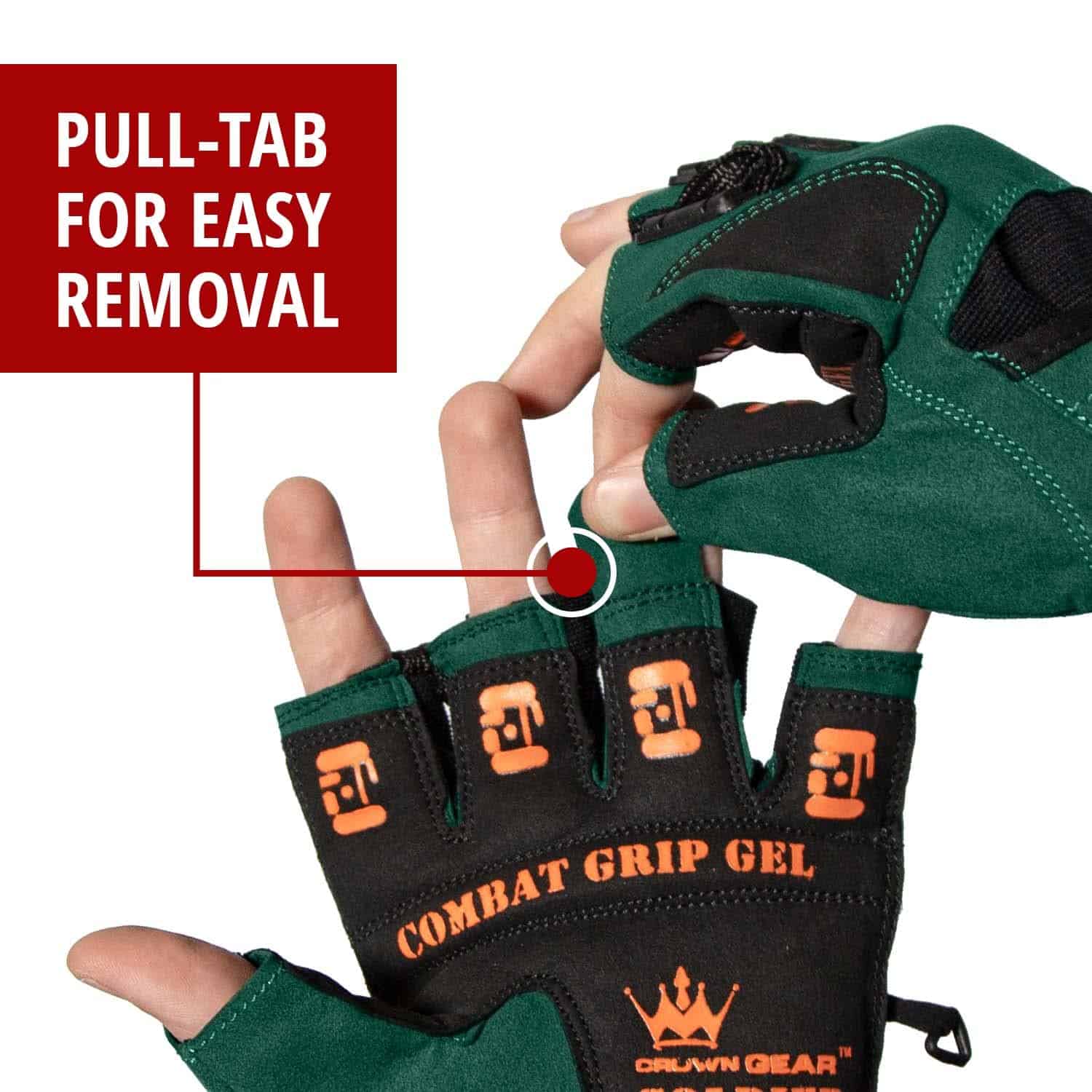 Guantes de levantamiento de pesas Crown Gear para -Soldier - Imagen 5