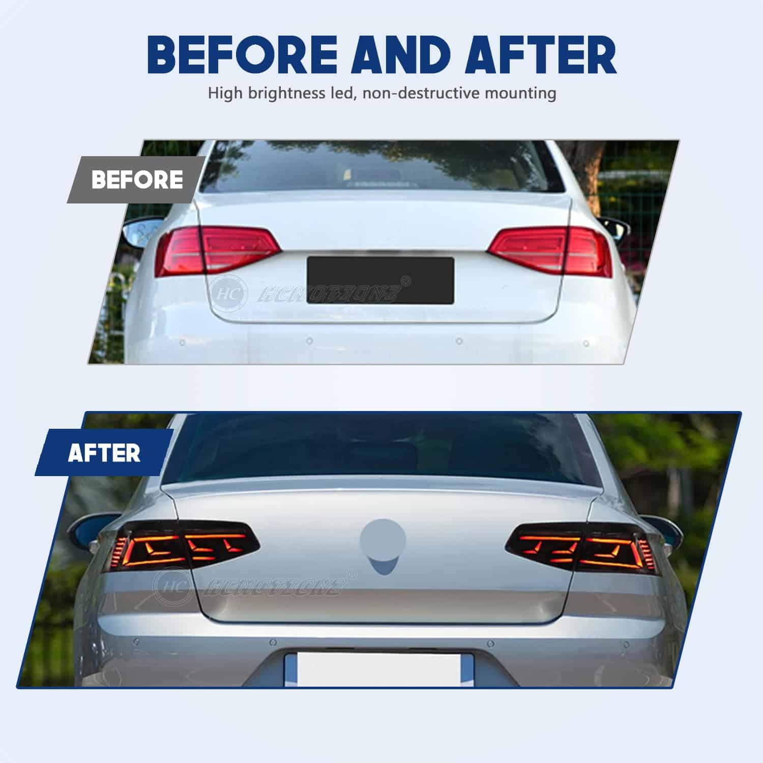 Conjunto de luces traseras LED HCmotion compatibles con VW - Imagen 3