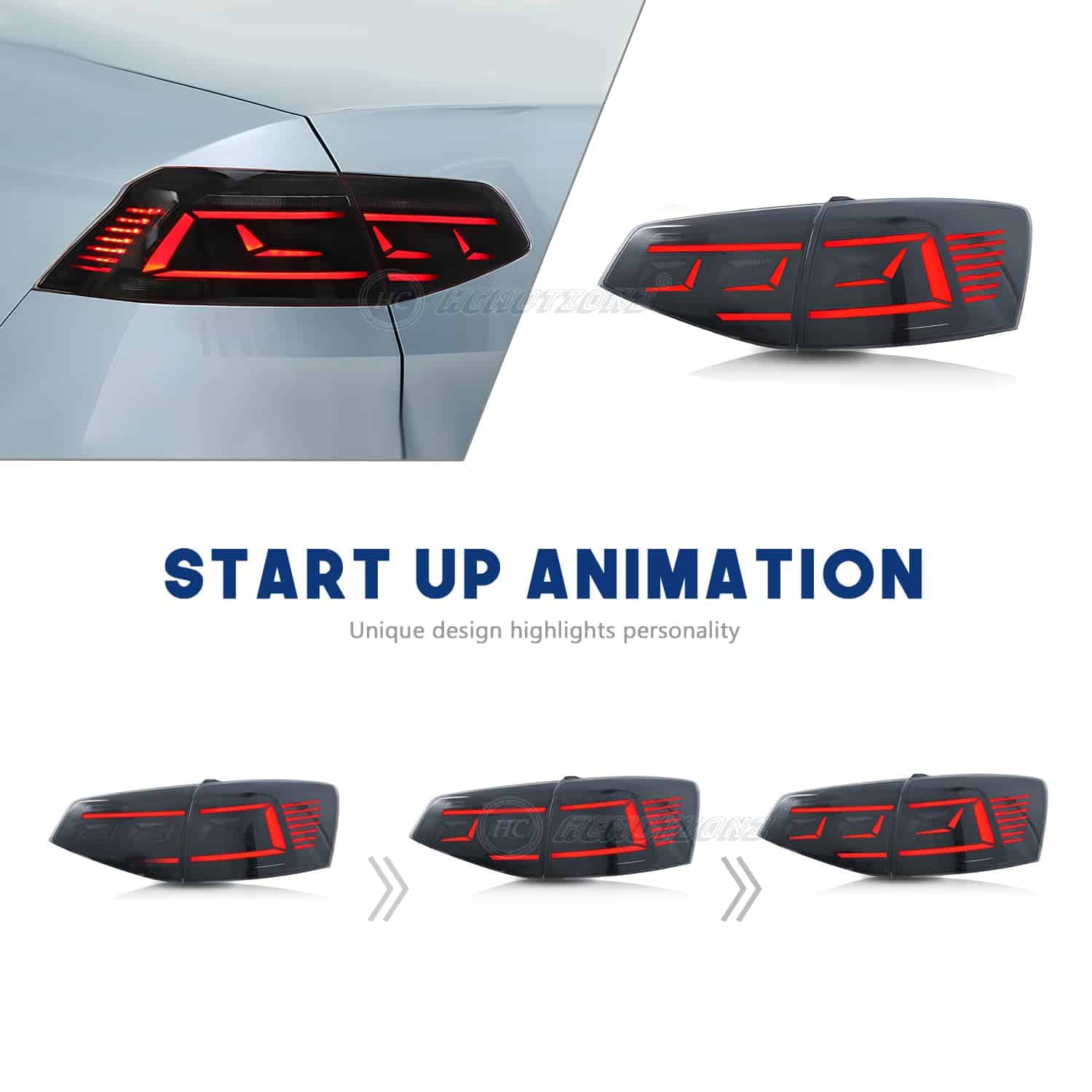 Conjunto de luces traseras LED HCmotion compatibles con VW - Imagen 5