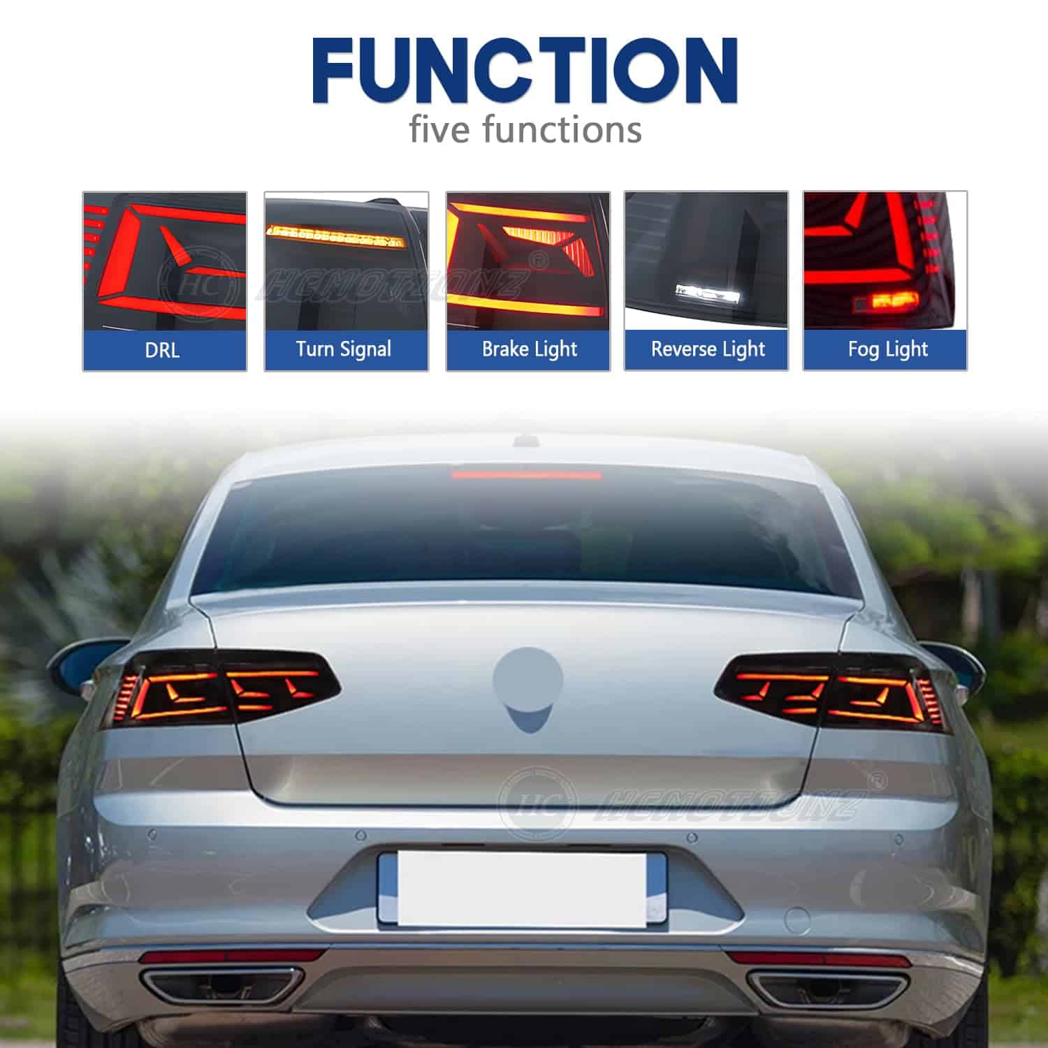 Conjunto de luces traseras LED HCmotion compatibles con VW - Imagen 4