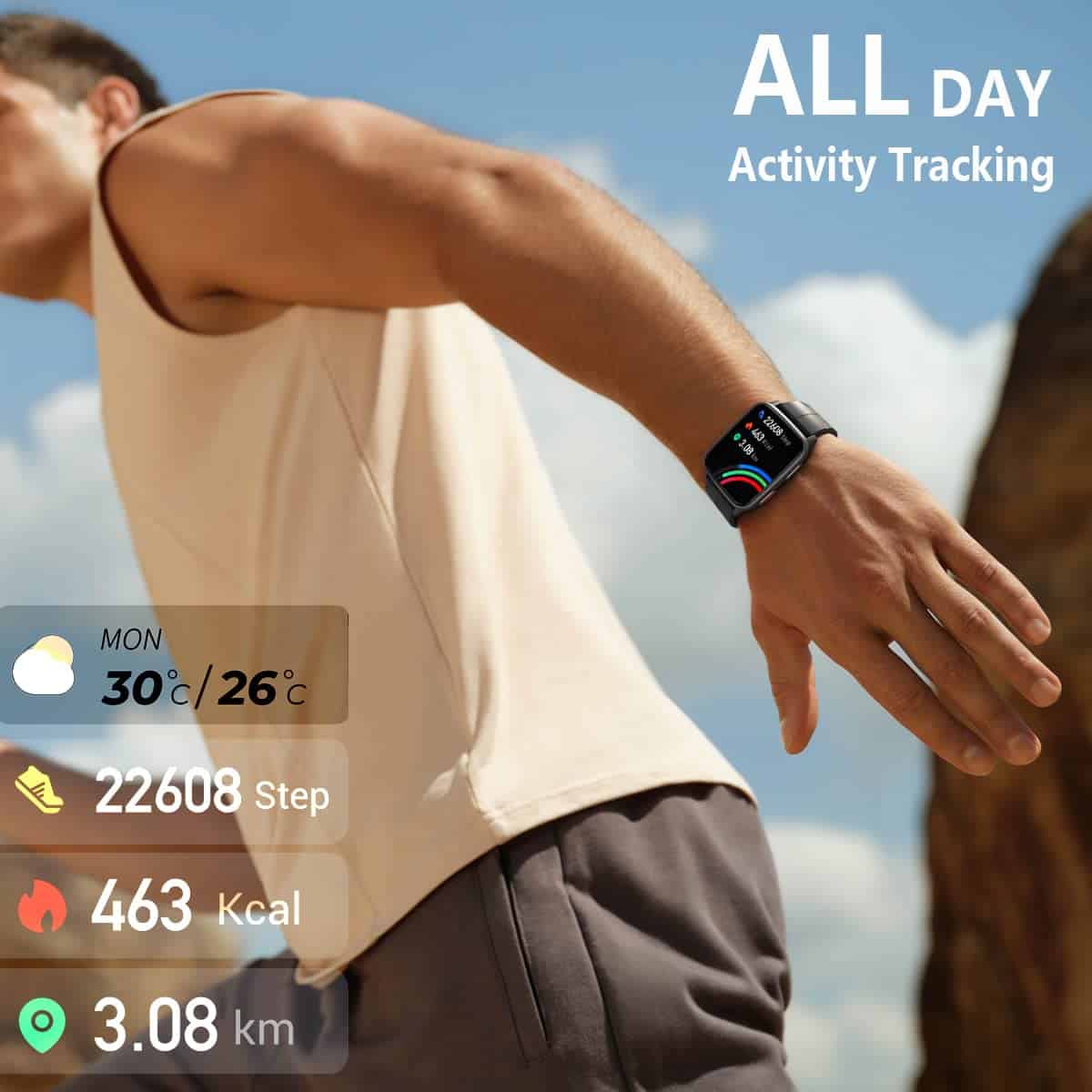 FITVII Fitness Tracker, Smart Watch con Monitor de Presión - Imagen 4