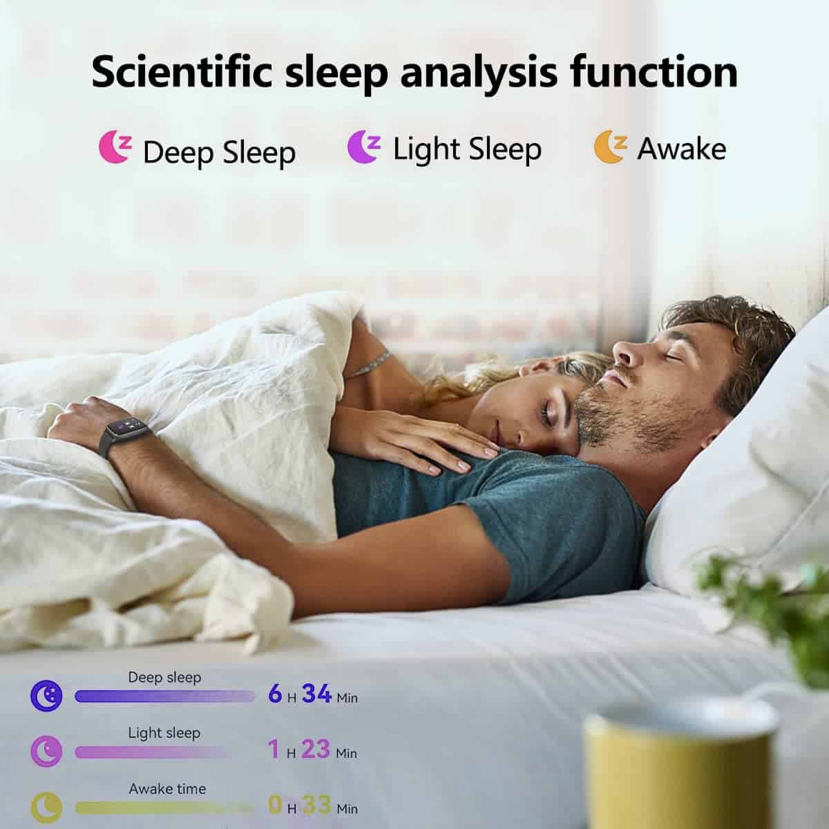 FITVII Fitness Tracker, Smart Watch con Monitor de Presión - Imagen 3