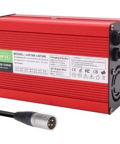 Cargador de batería AFU 58.4V 4A LiFePO4 Rojo Caja de
