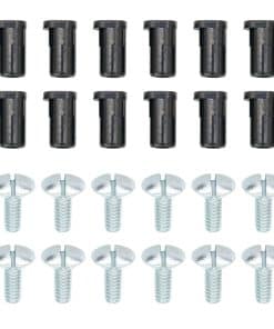 12Pcs Tapacubos y 12Pcs Kits de Tornillos Compatible con