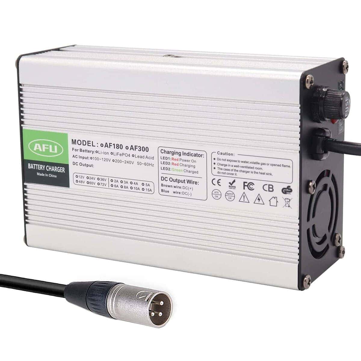 Cargador inteligente de 84V 3A para Batería de Li-ion de