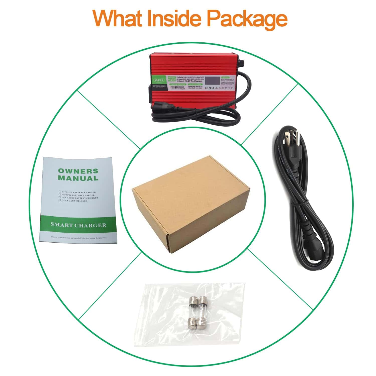 Cargador de Batería de Ácido de Plomo 72V 3A 82.8V con - Imagen 7