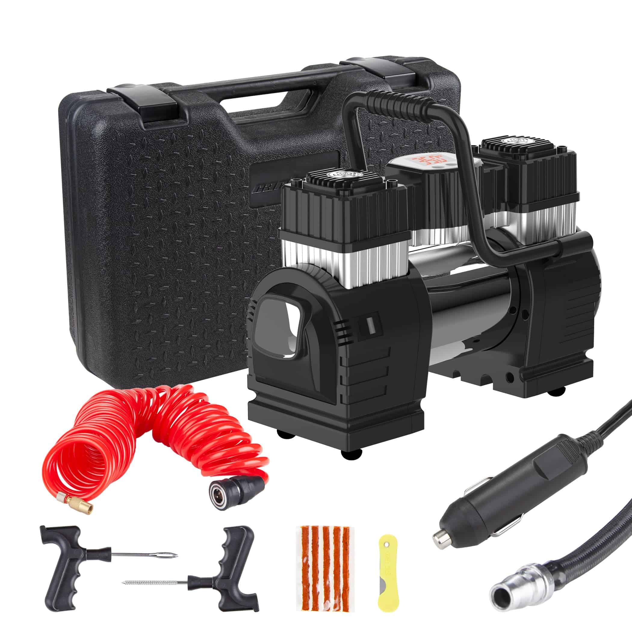 Compresor de Aire de Doble Cilindro CARTMAN DC 12V para