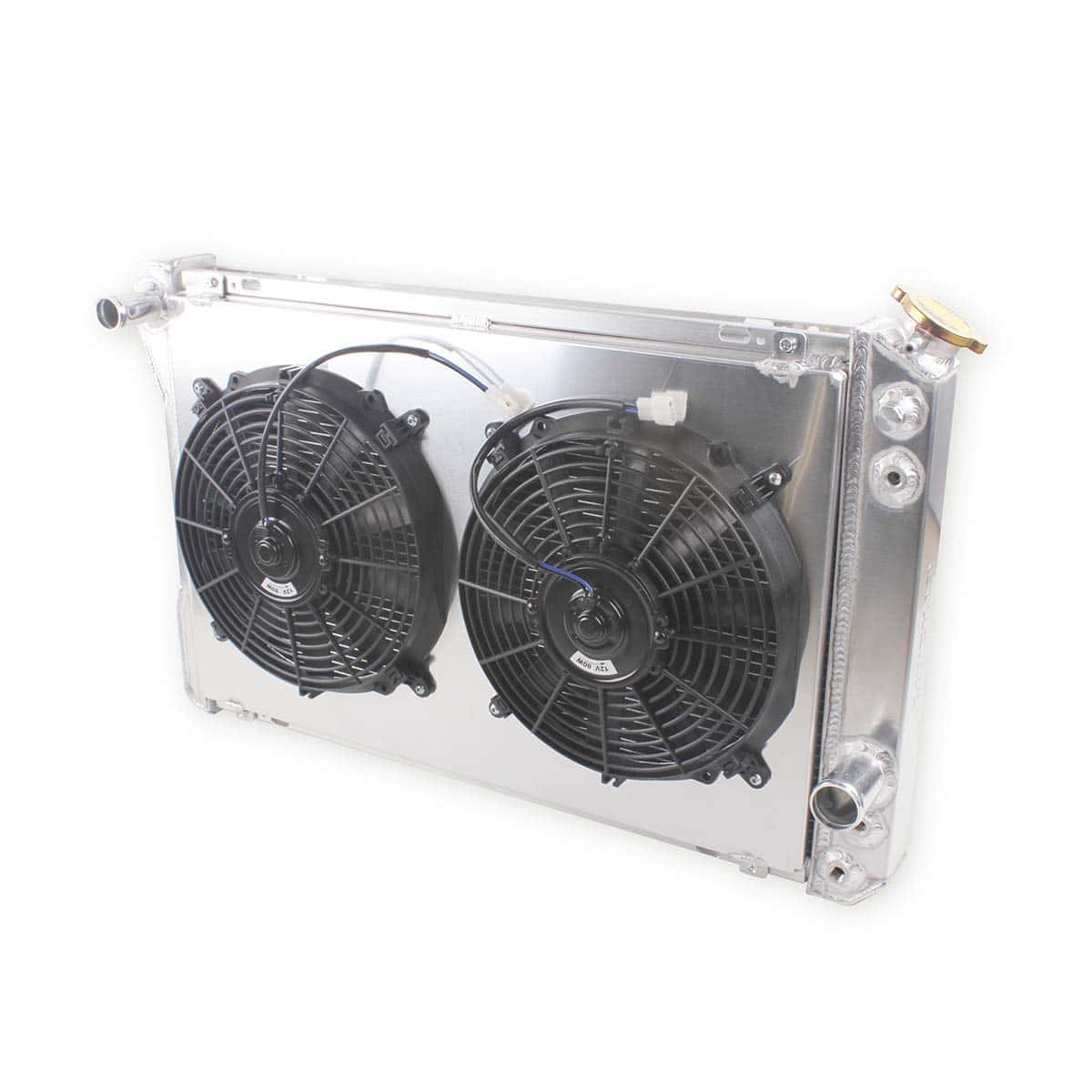 Radiador de 3 Filas con Ventilador y Carcasa para 1982-1992