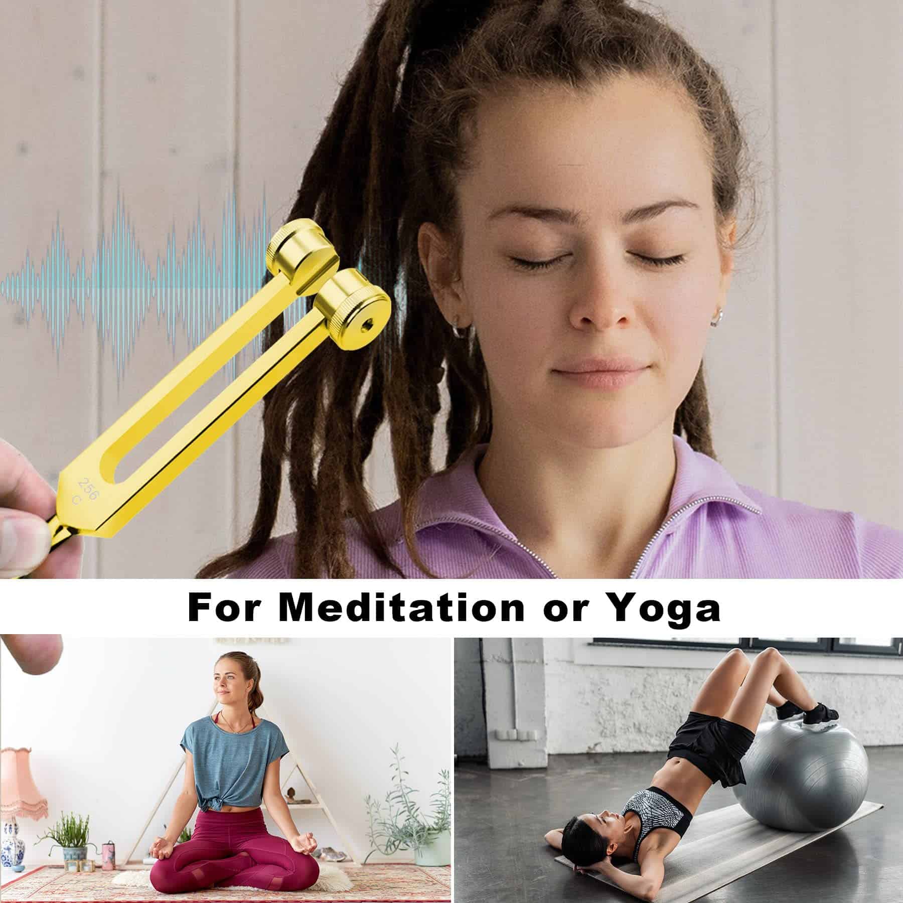 Juego de Diapasones 3 Pzs 128Hz 256Hz 512Hz para - Imagen 6