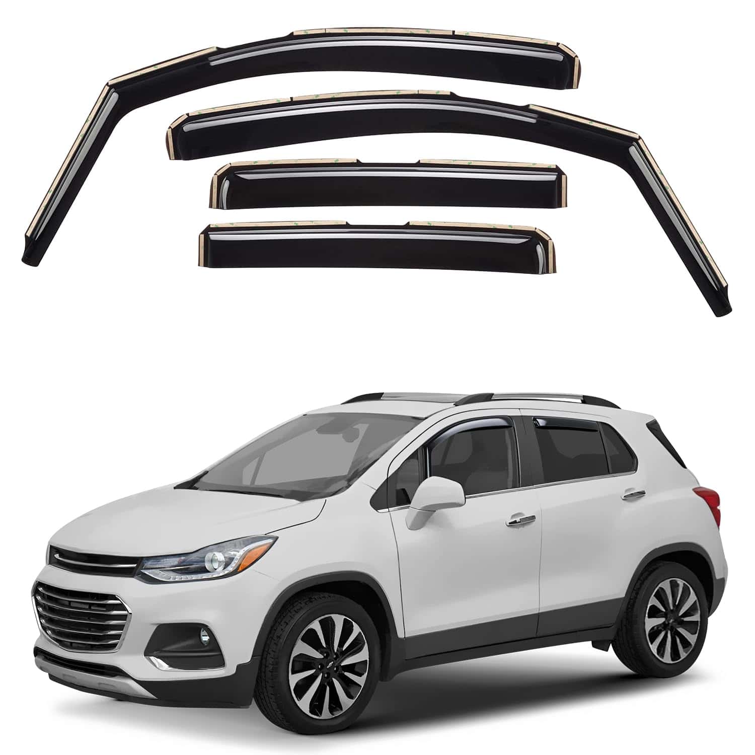 Deflectores de Ventana Tintados en Canal para Chevy Trax