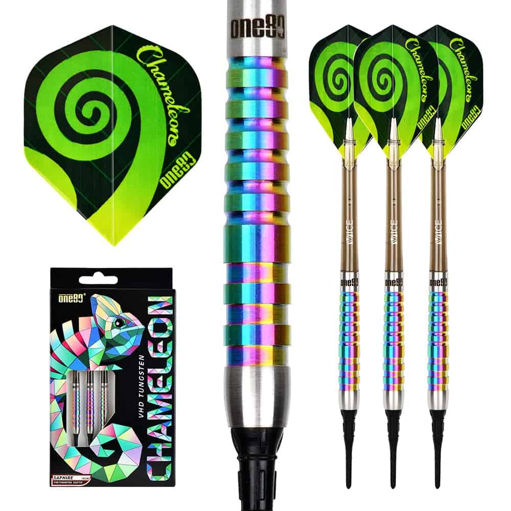 ONE80 Juego de Dardos de Punta de Acero de -SA - 18g)