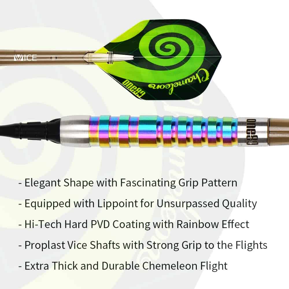 ONE80 Juego de Dardos de Punta de Acero de -SA - 18g) - Imagen 7