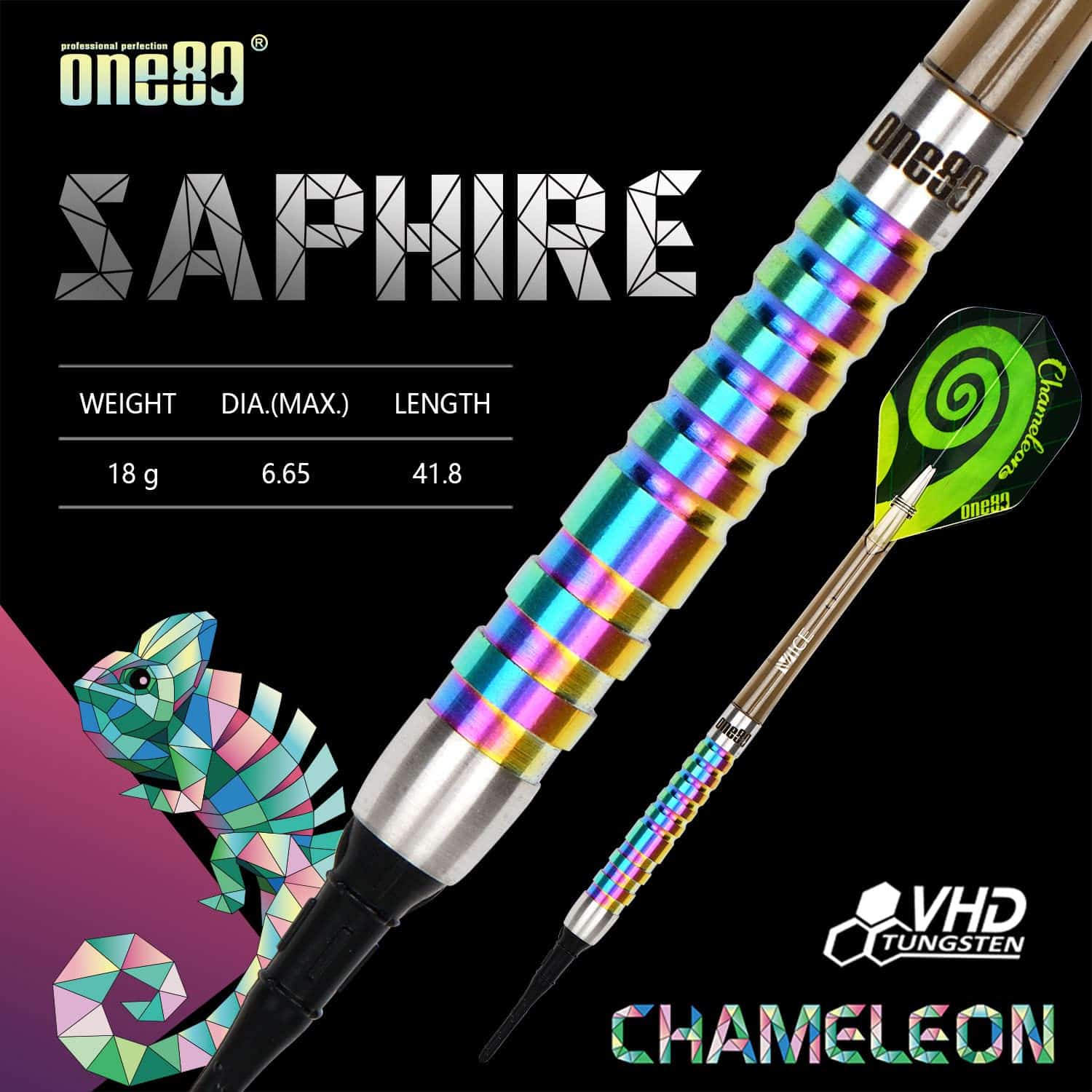 ONE80 Juego de Dardos de Punta de Acero de -SA - 18g) - Imagen 6