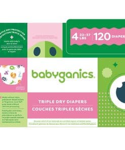 Pañales Babyganics Talla 4, 120 unidades, Absorbentes,