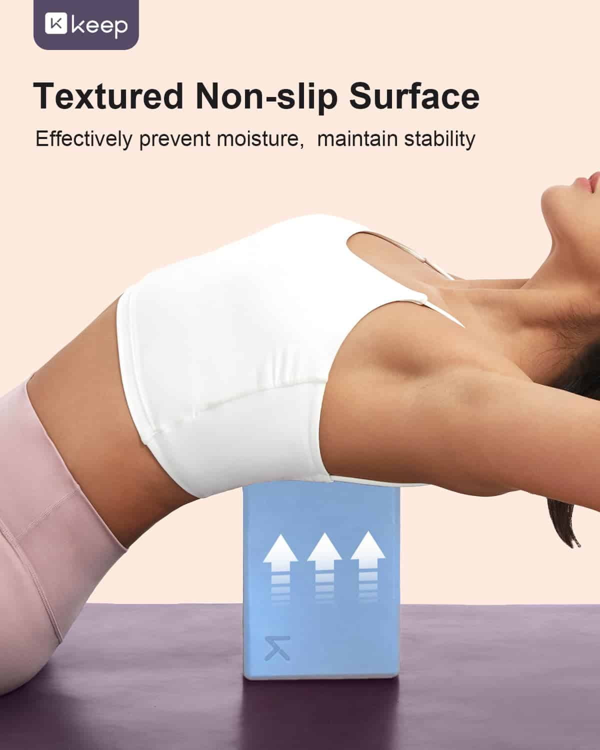 Bloque de Yoga KEEP, Paquete de 2 Bloques de Yoga de Espuma - Imagen 5