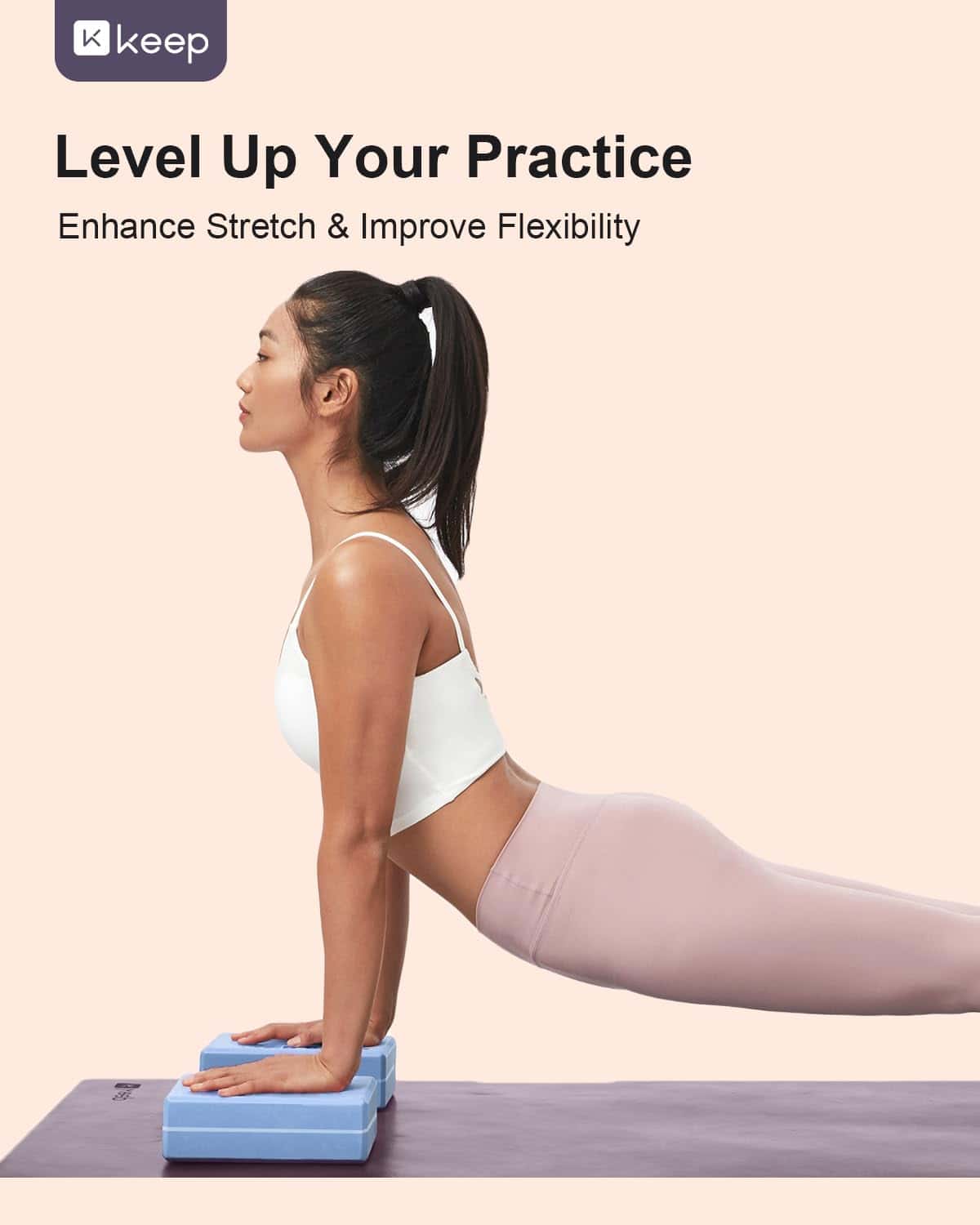 Bloque de Yoga KEEP, Paquete de 2 Bloques de Yoga de Espuma - Imagen 6