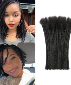 Extensiones de rastas de cabello humano de 0.4 cm de ancho