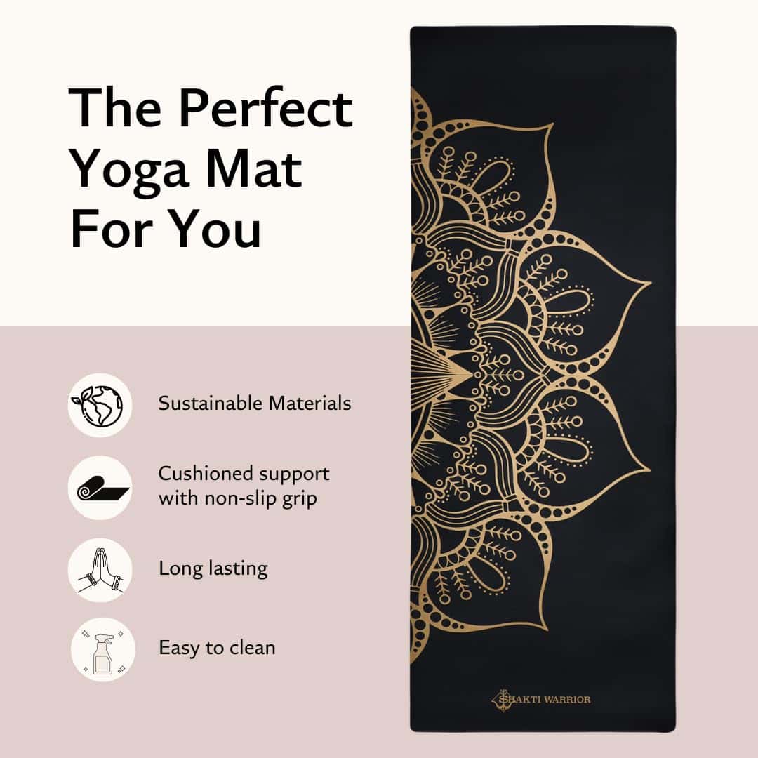 Tapete de Yoga Shakti Warrior Sahasrara Shanti PU, Diseño - Imagen 3