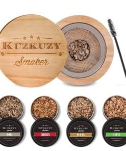 Kit para Ahumar Cócteles - 4 Sabores de Astillas de Madera