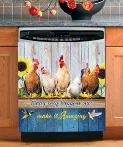 Imán de Lavavajillas con Dibujo de Pollo de Granja,