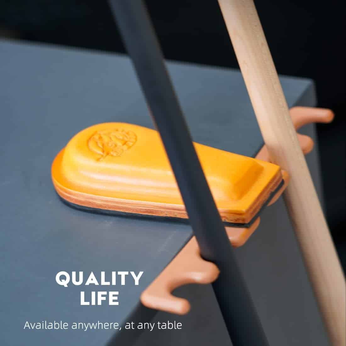 Soporte de Tacos de Billar de Cuero con Pesos 4 Orificios - Imagen 4