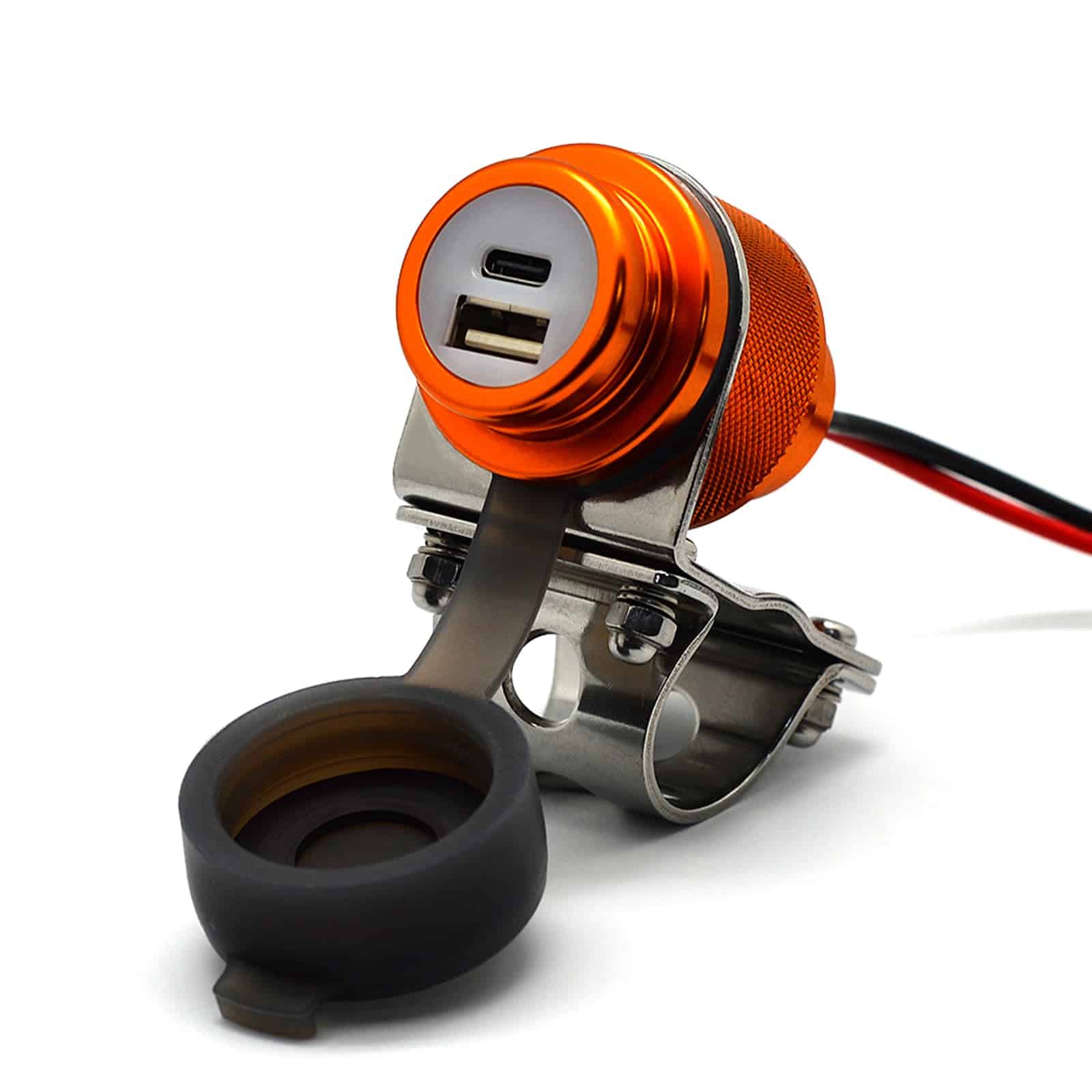 Cargador USB para Motocicleta Cliff Top -Dorado