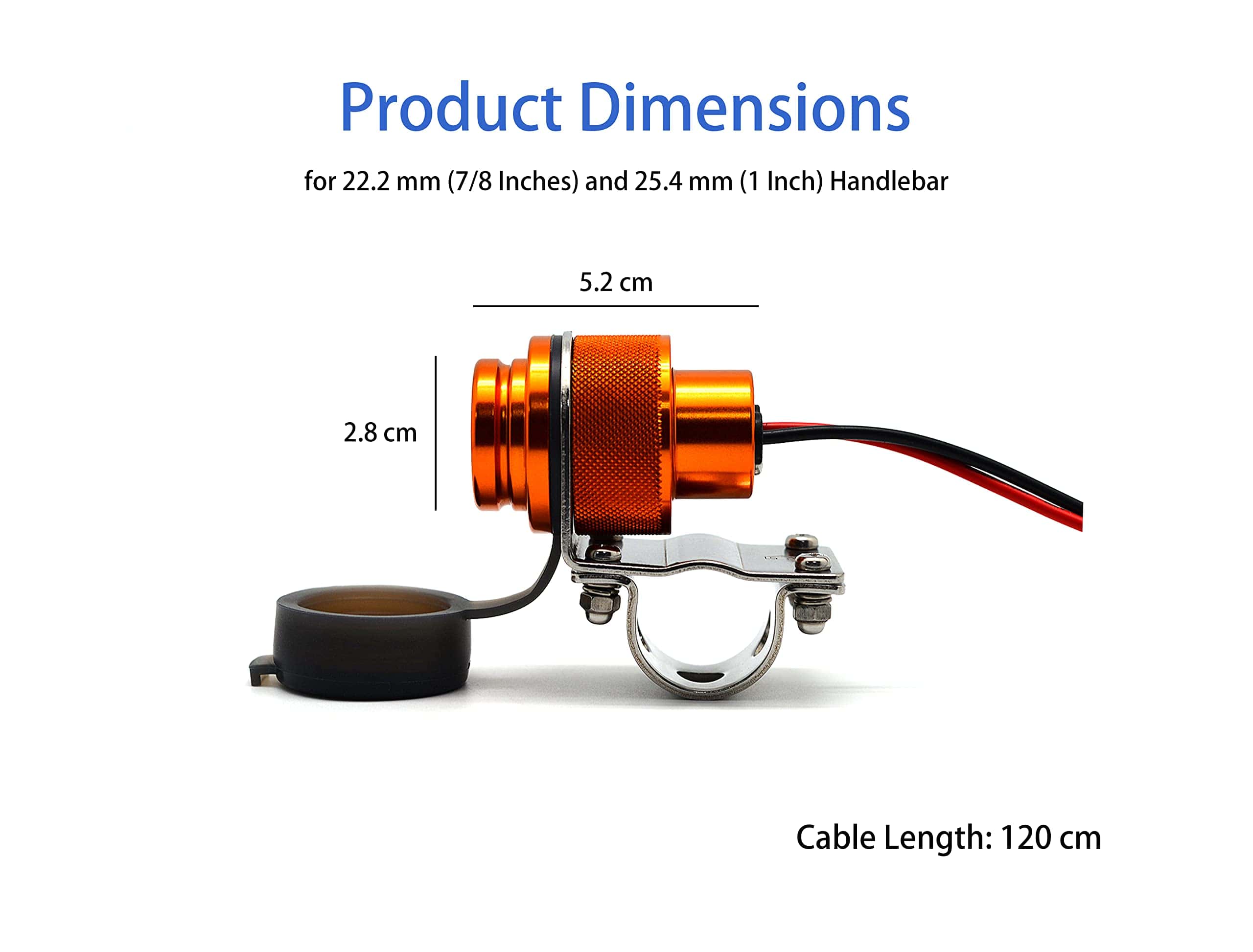Cargador USB para Motocicleta Cliff Top -Dorado - Imagen 8