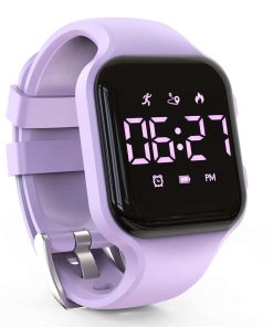 Reloj Digital Focwony LED para Niños con Contador de Pasos,