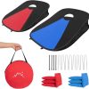 Juego de Cornhole Portátil con Estructura de PVC con 2