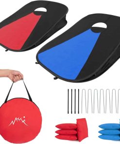 Juego de Cornhole Portátil con Estructura de PVC con 2