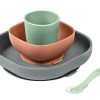 Set de Vajilla de Silicona para Comida de Bebé, Con
