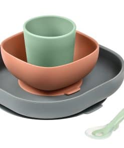 Set de Vajilla de Silicona para Comida de Bebé, Con