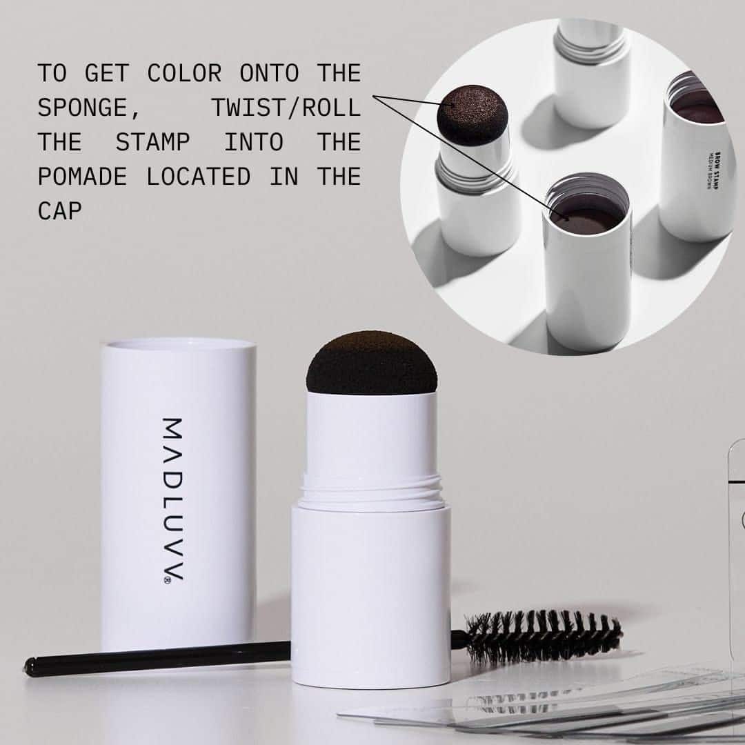 Kit de Plantillas para Cejas MADLUVV - -Marrón Medio - Imagen 7