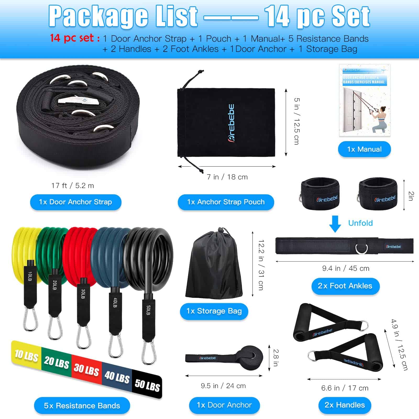 Correa de Anclaje para Puerta Brebebe para Ejercicios, - Imagen 7