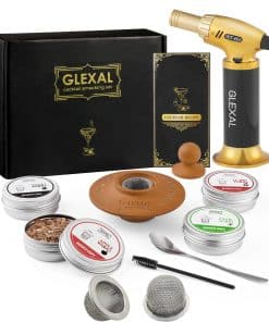Kit para ahumar cócteles de whisky bourbon con antorcha,