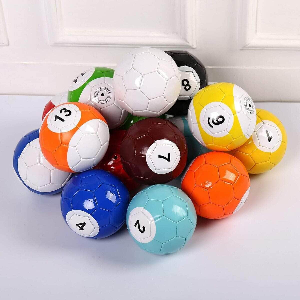 16 Pcs Billar de Fútbol Street Soccer Table Juego de Pelota