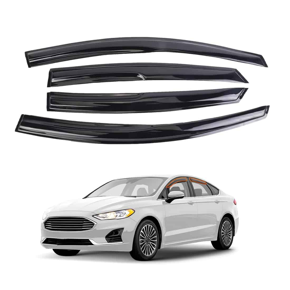 Viseras de ventana para sombra y lluvia FIT 2013-2020 Ford