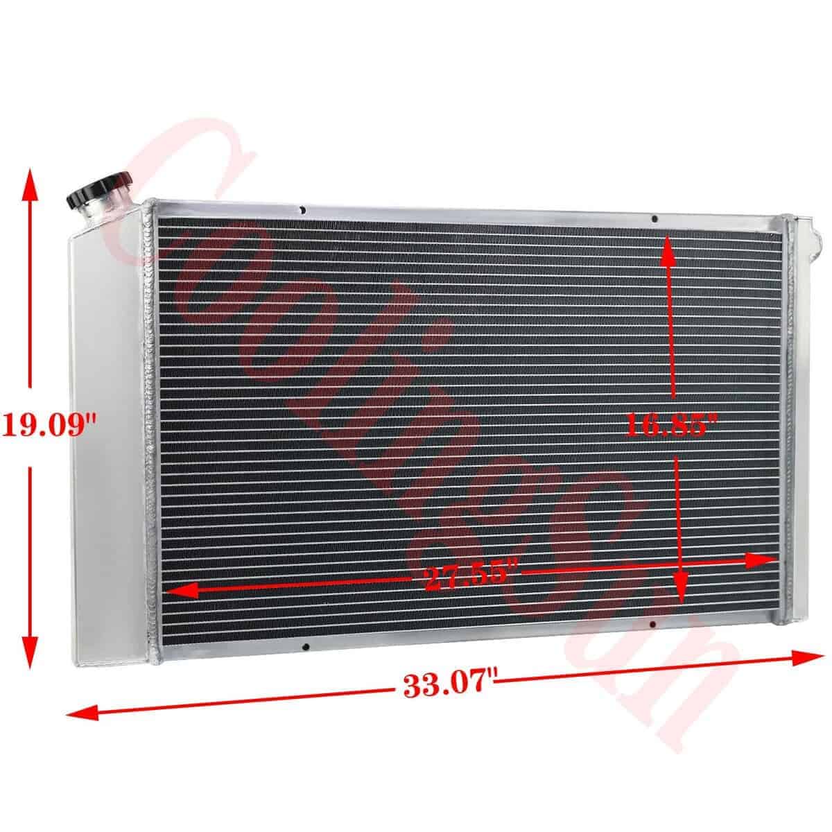 Radiador de Aluminio de 3 Filas COOLINGBEST para Pontiac - Imagen 4