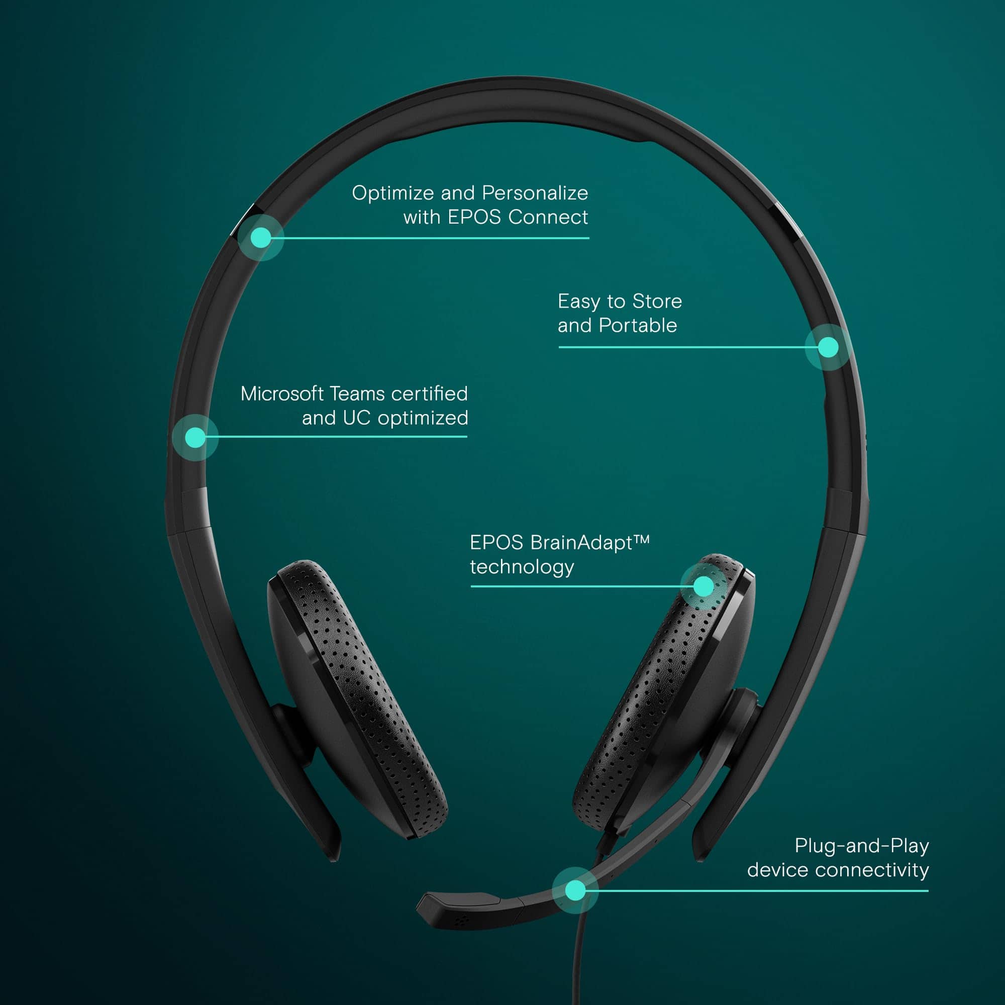 Auriculares con micrófono EPOS I SENNHEISER C10 USB | - Imagen 3