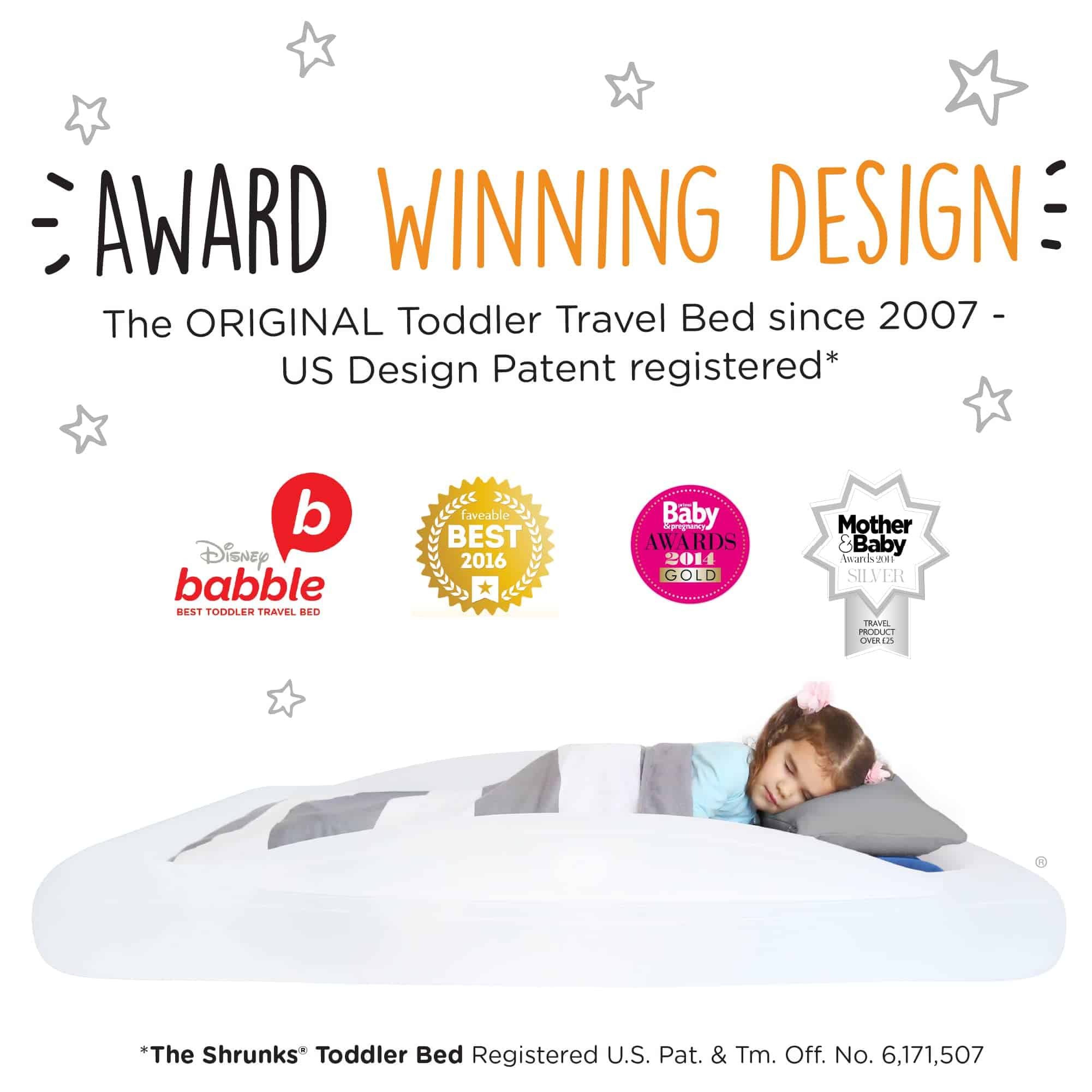 Cama de Viaje para Niños Inflable Portátil The Shrunks - Imagen 3