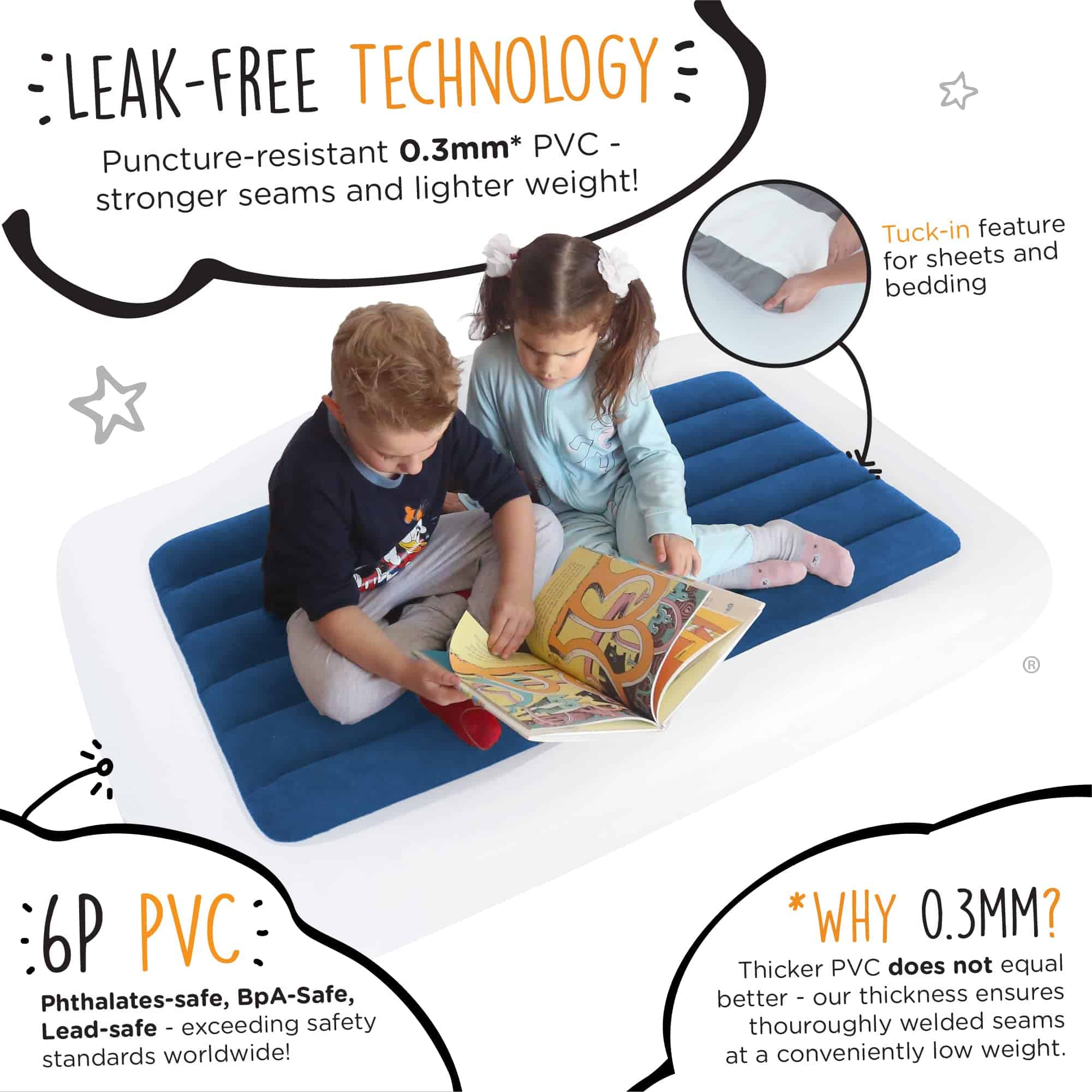 Cama de Viaje para Niños Inflable Portátil The Shrunks - Imagen 5
