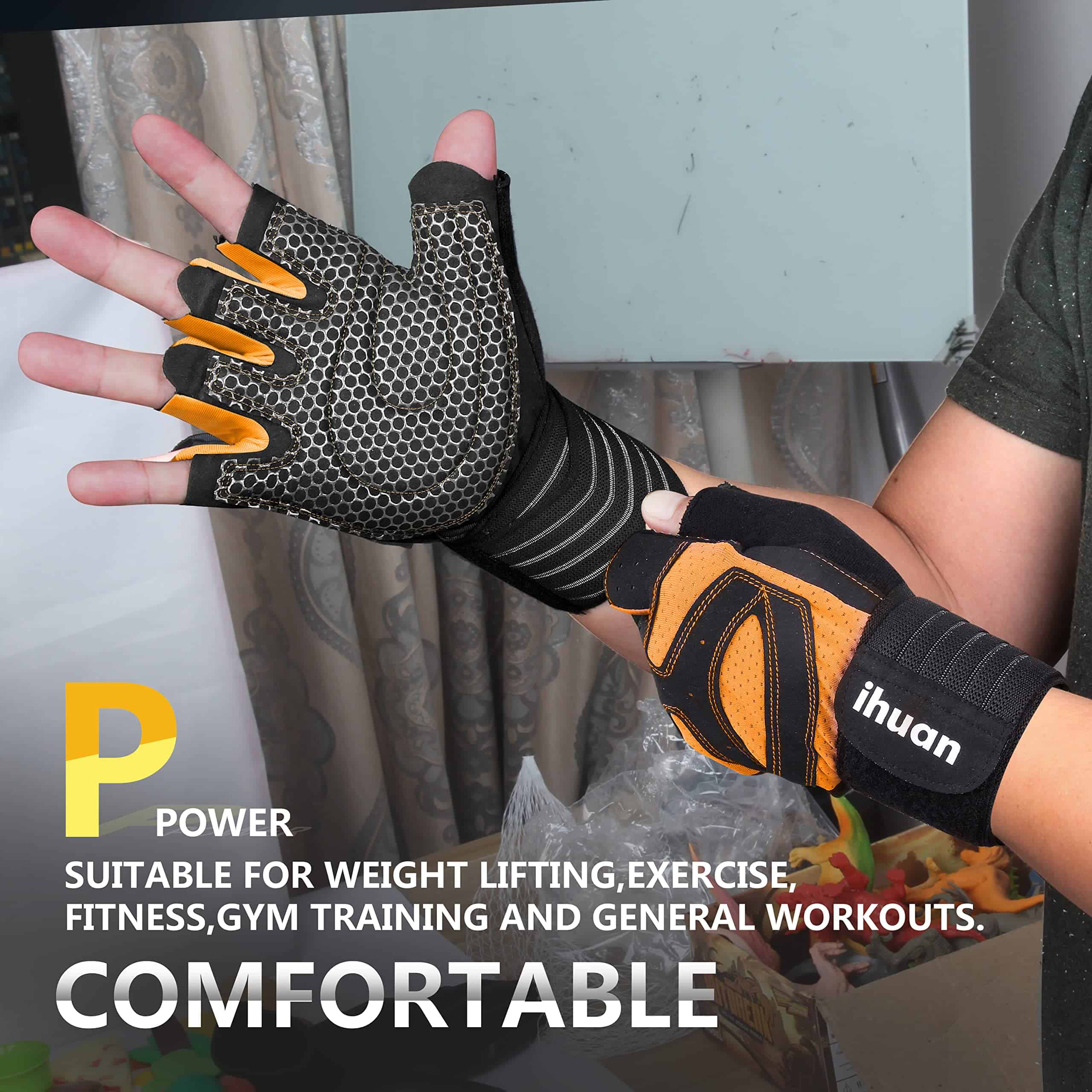 Guantes de Entrenamiento de Gimnasio para Levantamiento de - Imagen 5